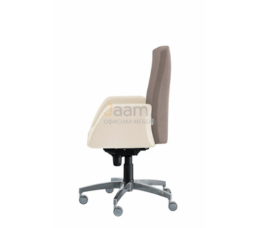 Кресло для руководителя Сигма/Д комбиниров. кожа нестандарт/база алюминий